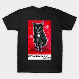 All You Need is Love & a Cat T-Shirt